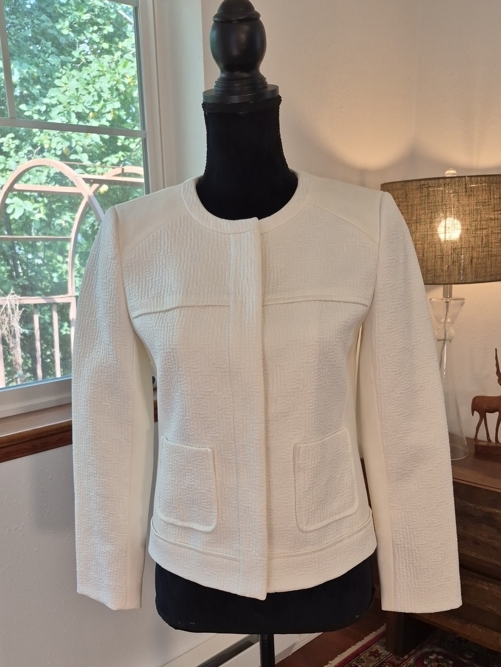 CLASSIQUES ENTIER 90s Textured Jacket Ivory XS